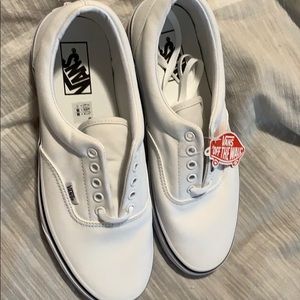 Men’s and Women’s white and black Vans. BRAND NEW!
